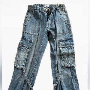 Zara cargo jeans never worn low rise